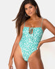 Immagine di Dolty - Costume da bagno in verde con fiori