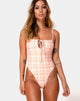 Immagine di Doraty Costume da bagno in Picnic Check Peach