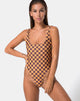 Immagine di Drela Costume da bagno in Mocha Checker