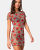 Immagine di Whitney Bodycon Dress in Tiger Rose