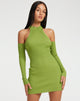 immagine di Dundar Mini Dress in Golden Lime