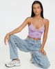 immagine di Dyrana Crop Top in Rose Flock Lilac