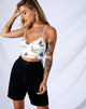 Immagine di Veila Crop Top in crema Butterfly