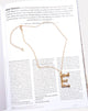 Immagine della collana in oro Lettera E