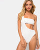 Immagine di Elkin Costume da bagno in bianco strutturato