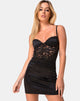 Immagine di Ellis Bodycon Dress in pizzo a rete nero