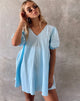 Immagine di Elna Babydoll Dress in Sky Blue