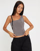 immagine di Eltica One Shoulder Crop Top in grigio