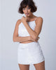 Immagine di Ewi Gonna in Fishcale Sequin Bianco Matte