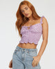 Immagine di Ezra Top in Ditsy Rose Lilac