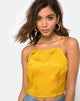 Immagine di Fair Cami Top in satin senape