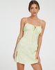 immagine di Famala Slip Dress in raso rosa pistacchio
