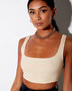 Immagine di Adela Crop Top in Rib Sand
