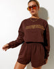 Immagine di Fawly Crop Top in mogano profondo Cowgirl Embro