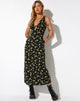 immagine di Fiaso Midi Dress in nero limone e lime
