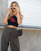 Immagine di April Crop Top in Black Dragon Red