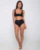 Immagine di Fleata Bikini Bottom Mini Rib Textured Onyx