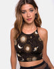 Immagine di Folly Crop Top in Solar System Black