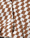 Diagonal Checker Tan e Ivory