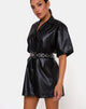 Immagine di Fresia Mini Dress in PU Nero