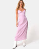 Immagine di Gaela Slip Dress in Satin Cheetah Dusky Lilac