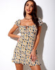 Immagine di Galaca Mini Abito in Delightful Daisy