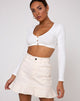 Immagine di Gato Crop Top in Rib Ivory