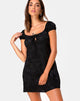 Immagine di Gaval Mini Dress in Satin Rose Nero