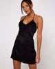 Immagine di Gelina Abito Bodycon in Raso Zebra Nero
