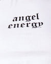 Energia dell'angelo bianco in nero