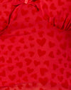 Maglia rossa Cuore rosso Flock