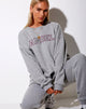Immagine di Glo Felpa in Greymarl Angel Embro in Burgundy