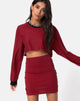 Immagine di Kimmy Gonna Bodycon in Mini Stripe Rosso e Nero