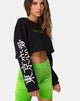 Immagine di Gocea Crop Top in Nero Tokyo Love Symbol