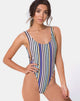Immagine di Costume da bagno Goddess in New Vertical Stripe