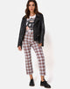 Immagine dei pantaloni Grava in Grunge Check Viola