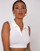 Immagine di Guaco Crop Top in Rib Ivory