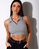 Immagine di Guaco Crop Top in Rib Grey Marl