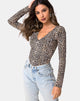 Immagine di Guanelle Top in Rar Leopard Brown