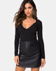 Immagine di Guanelle Top in Rib Black