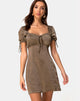 Immagine di Guenette Dress in Satin Khaki