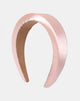 Immagine della fascia imbottita in raso rosa