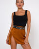 Immagine di Shenka Mini Gonna in Raso Zebra Golden Coral