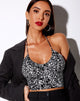 Immagine di Haltri Crop Top in animali astratti