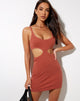 Immagine di Han Bodycon Dress in Rib Cedar