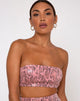Immagine di Haney Top in PU Snake Rosa