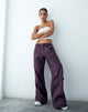 immagine di Hansa Cargo Trouser in Panama viola scuro
