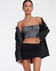 Immagine di Hema Crop Top in Ditsy Rose Nero
