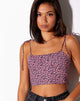 Immagine di Hemary Crop Top in Floral Fun Pink