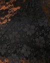Pizzo nero piccolo fiore nero